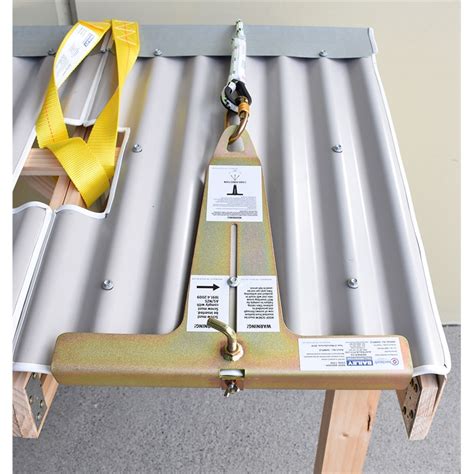 metal roof fall protection anchors